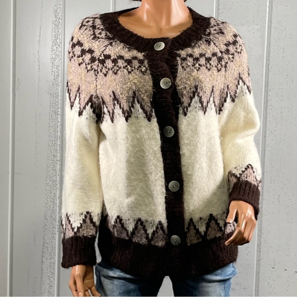 *ZARA Women's  Button Up Sweater Sz 13-14 - Picture 10 of 12